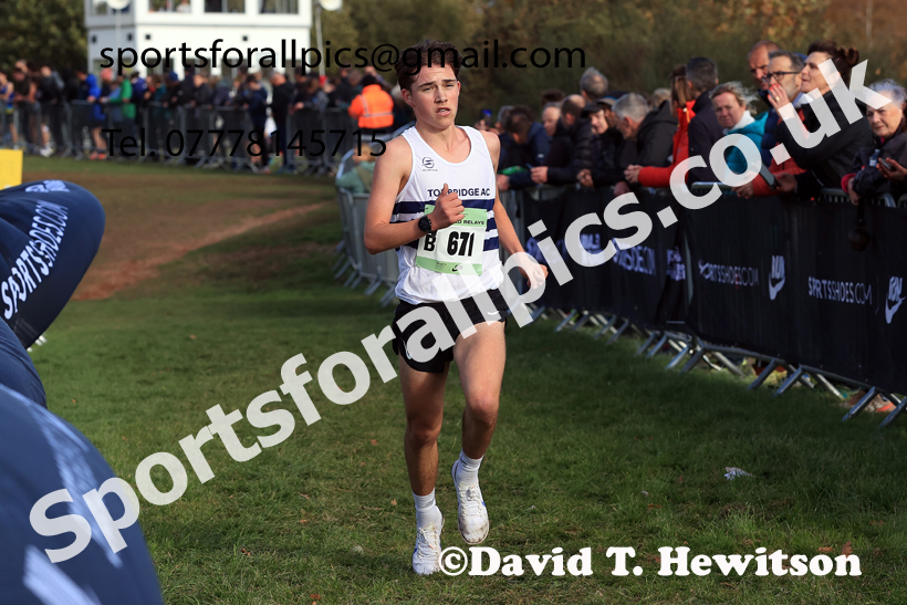 Mens Under-17s 2025 National Cross Country Relays, Berry Hill Park, Mansfield. Photo: David T. Hewitson/Sports for All Pics